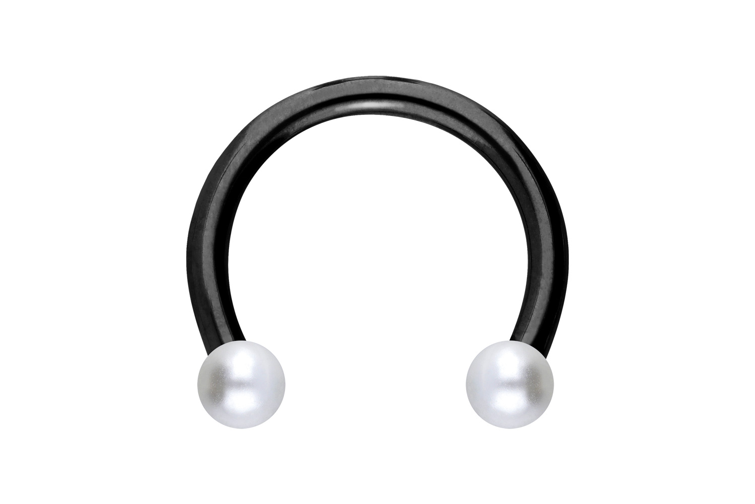 Titan Hufeisenring Piercing SYNTHETISCHE PERLEN